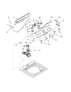 Part Location Diagram of W10911081 Whirlpool PANEL-CNTL