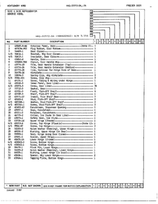 Freezer Door Page 2 Diagram and Parts List for 22572A  Admiral Refrigerator