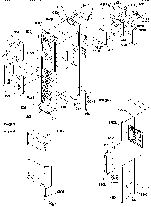 Freezer Door Diagram and Parts List for SSD522SW-P1184704WW  Amana Refrigerator