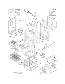 Body Diagram and Parts List for CRG3490LSF  Crosley Range