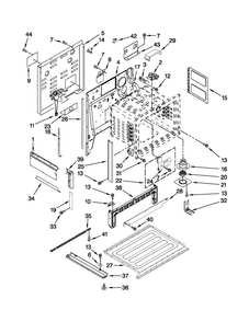 Chassis Parts Diagram and Parts List for JES9900BCB20  Jenn-Air Range