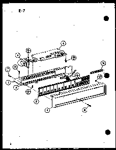Control Diagram and Parts List for RC-14SD P75750-1M Amana Microwave