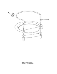 Heater Parts Diagram and Parts List for CUD6710XQ2  Crosley Dishwasher