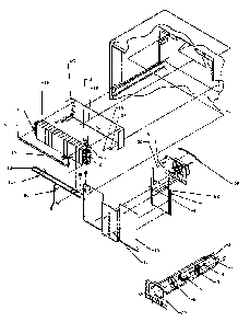 Evaporator Area Diagram and Parts List for TK21R3L-P1189001WL  Amana Refrigerator