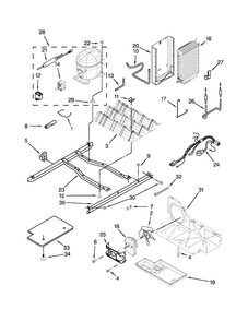 Unit Parts Diagram and Parts List for MSF22D4XAM00  Maytag Refrigerator