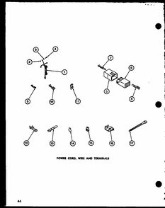 Power Cord (lw2402/p7762113w) (lw2403/p7762120w) Diagram and Parts List for LW2302 P7762112W Amana Washer