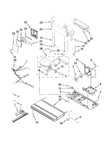 Unit Parts Diagram and Parts List for JFC2290VPY5  Jenn-Air Refrigerator