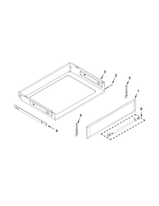 Drawer Parts Diagram and Parts List for MER8700DB0  Maytag Range