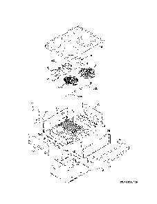 Top/Drawer Diagram and Parts List for 79041313412  Kenmore Range