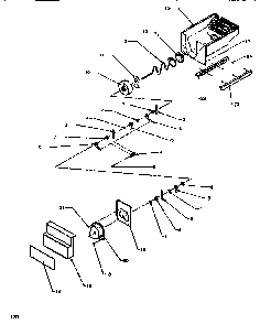 Crushed Ice Bucket Diagram and Parts List for SXD520NW-P1181101WW  Amana Refrigerator