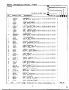 Unit Compartment & System Page 2 Diagram and Parts List for 20022-0A  Admiral Refrigerator