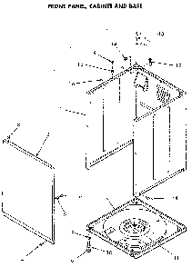 Cabinet And Base Diagram and Parts List for NA8831L33938  Speed Queen Washer