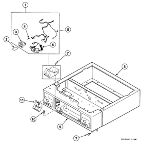 Card Reader Diagram and Parts List for SSG619LF  Speed Queen Dryer