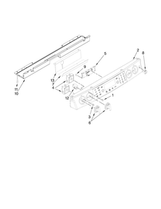 Control Panel Parts Diagram and Parts List for JES8850BAS20  Jenn-Air Range