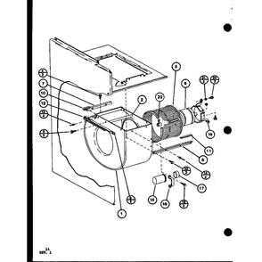 Diagram 1 Diagram and Parts List for AHK-1 P6964501 Amana Air Conditioner