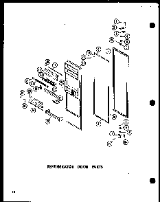 Section 9 Diagram and Parts List for SRI-22E-P74100-11W  Amana Refrigerator