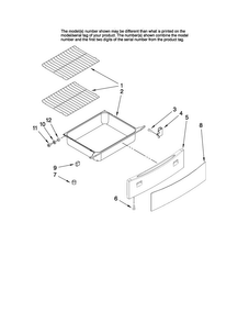 Drawer And Rack Parts Diagram and Parts List for JES8750BAB16  Jenn-Air Range
