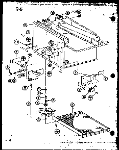 Antenna/hardware Diagram and Parts List for RRL-9TC P75533-6M Amana Microwave