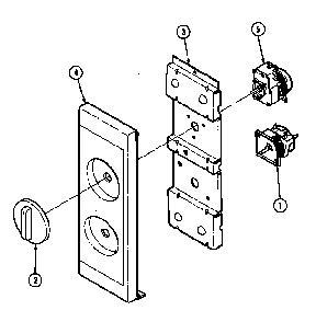 Control Panel Diagram and Parts List for DM5H-3  Maytag Microwave