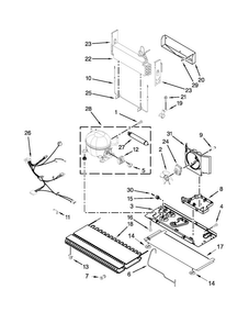 Unit Parts Diagram and Parts List for MFI2670XEM7  Maytag Refrigerator