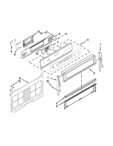 Control Panel Parts Diagram and Parts List for MGR8850DS1  Maytag Range