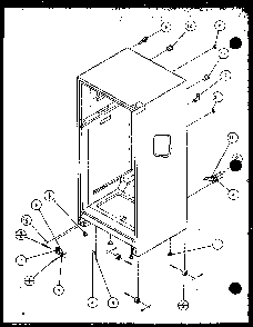 Section 8 Diagram and Parts List for TRG18QB3G-P1111315WG  Amana Refrigerator