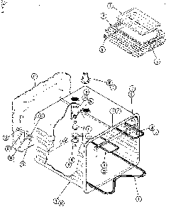 Oven Liner Diagram and Parts List for 21138  Jenn-Air Wall Oven