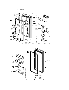 Refrigerator Door Diagram and Parts List for 11173302910  Kenmore Refrigerator
