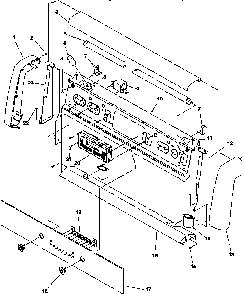Backguard Diagram and Parts List for ARG7800E-P1143322NE  Amana Range