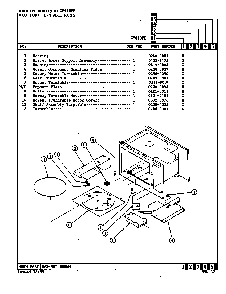 Turntable Diagram and Parts List for CM410PE  Crosley Microwave