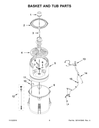 Part Location Diagram of W11568797 Whirlpool FILTER