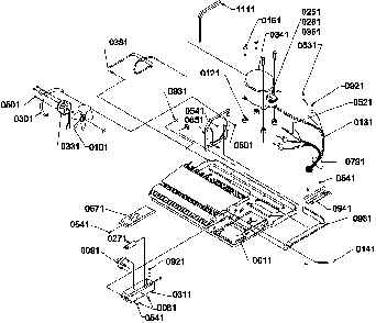 Machine Compartment And Muffler Assembly Diagram and Parts List for SBD522VE-P1320303WE  Amana Refrigerator