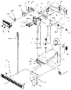 Refrigerator/freezer Controls And Cabinet Diagram and Parts List for SSD25NB-P1162409W  Amana Refrigerator