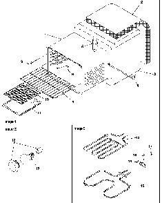 Cavity Diagram and Parts List for ART6002L-P1143497NL  Amana Range