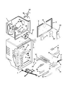 Liner Parts Diagram and Parts List for M9RXDGFYW11  Maytag Refrigerator