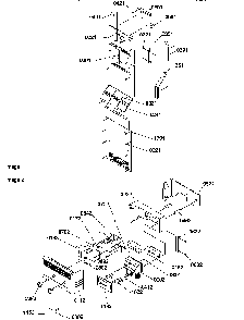 Control Assy Diagram and Parts List for SS21SL-P1193802WL  Amana Refrigerator