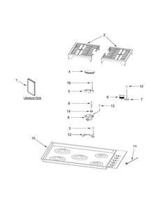 Part Location Diagram of W10617810 Whirlpool Surface Igniter