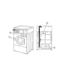 Labels-front Control Washers Diagram and Parts List for SWF261WH  Speed Queen Washer