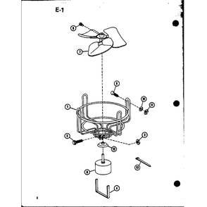 Motor Mount Diagram and Parts List for RCF30U01A P68446-2C Amana Air Conditioner