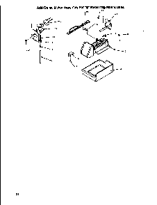 Add-on Ice Maker Diagram and Parts List for TA18S2W-P1194501WW  Amana Refrigerator