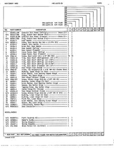 Doors/miscellaneous Page 2 Diagram and Parts List for 14070B-0  Admiral Refrigerator