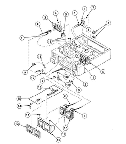 Control Panel Diagram and Parts List for SSEZ17WF1500  Speed Queen Dryer
