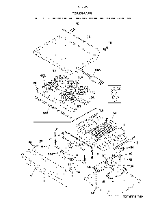 Top/Drawer Diagram and Parts List for 79095059315  Kenmore Range
