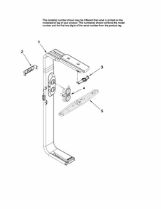 Upper Wash And Rinse Parts Diagram and Parts List for MDB5601AWQ2  Maytag Dishwasher