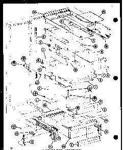Refrigerator Accessory Diagram and Parts List for SR19F1-L-P77000-8WL  Amana Refrigerator