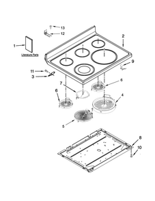 Part Location Diagram of W10667169 Whirlpool TECH SHEET, (ENGLISH)