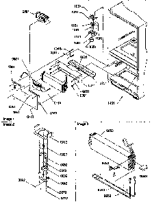 Freezer Control Assembly Diagram and Parts List for 77272-P1311201WW  Amana Refrigerator