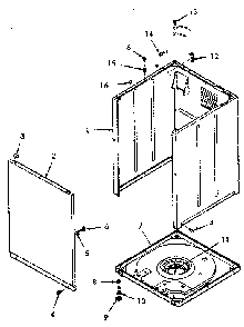 Front Panel, Cabinet And Base Diagram and Parts List for NA8631W33921  Speed Queen Washer