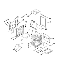 Chassis Parts Diagram and Parts List for MGT8885XS02  Maytag Range