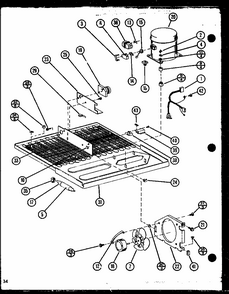 Section 4 Diagram and Parts List for TX18N-P1106212W  Amana Refrigerator